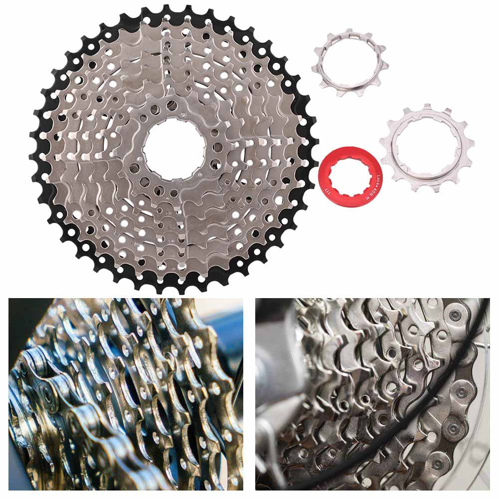 

Road Bike Freewheel Cassette Sprocket 9 Speed 11 40T Bicycle Replacement Accessory