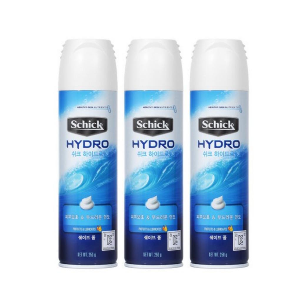 

Schick Hydro Moisturizing Shave Foam 250g × 3 (Triple Pack)