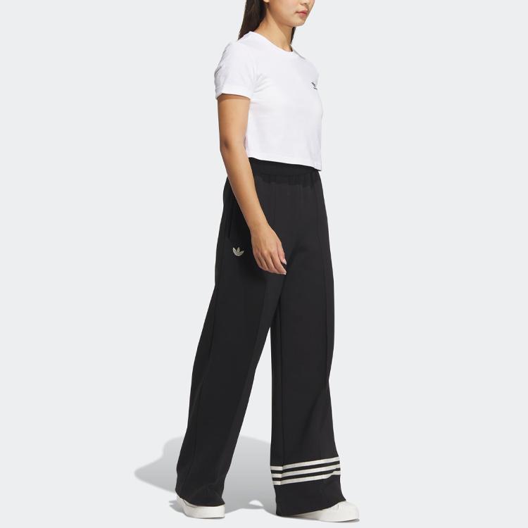 adidas Originals Adiclub Crop Top With Solid Logo Women Tops White IP1794