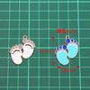 10Pcs 26 * 31mm DIY Cute Sole Pendant Accessories