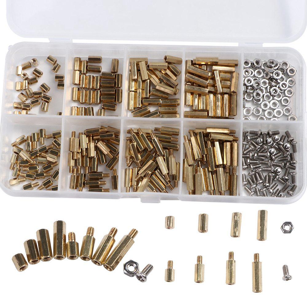 Off Kit Befestigungswerkzeug Abstandshalter Abstandshalter Säule Schrauben Muttern Gewindesäule Kupfersäule Abstandshalter Bolzen