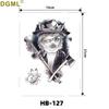 Geisha Skull Flower Tattoo Stickers: Halloween Arm & Face Ghost Designs