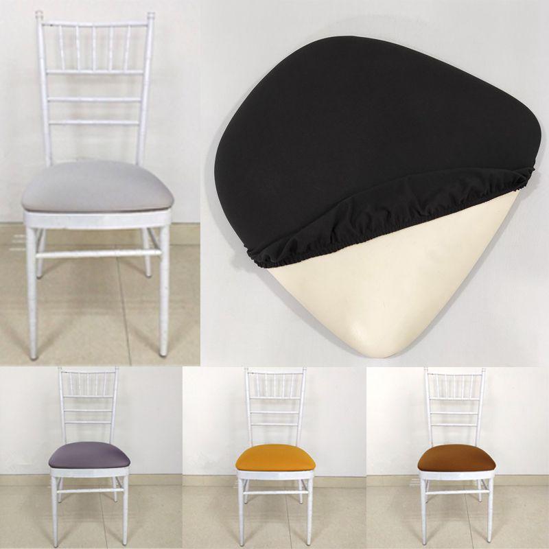 Strapazierfähiger Polyester und Elasthan Abnehmbarer Elastischer Stretch Stuhlsitzbezug in verschiedenen Stückzahlen