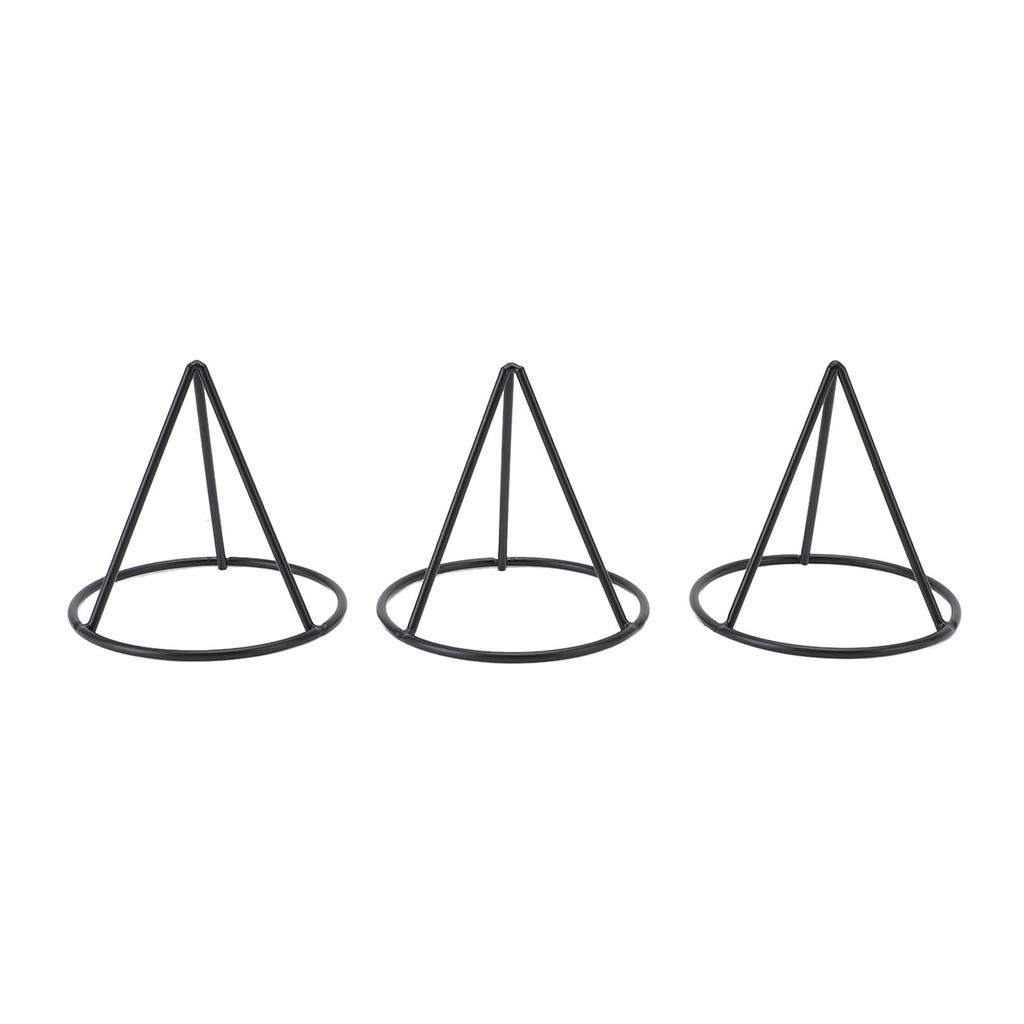 3pcs Avocado Pit Starter Rack Stable Triangular Metal Bracket for 3.4 Inch Wide Mouth Jar