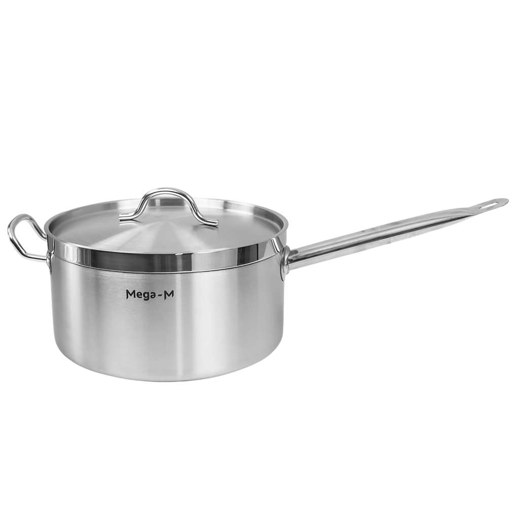Tall catering saucepan with lid Mega-M PRO 8l dia. 26 cm x h 14.5 cm N