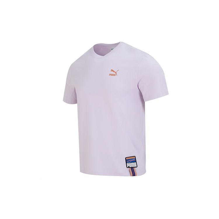 PUMA Sportswear Logo Tee Purple Men s 677382-17 L
