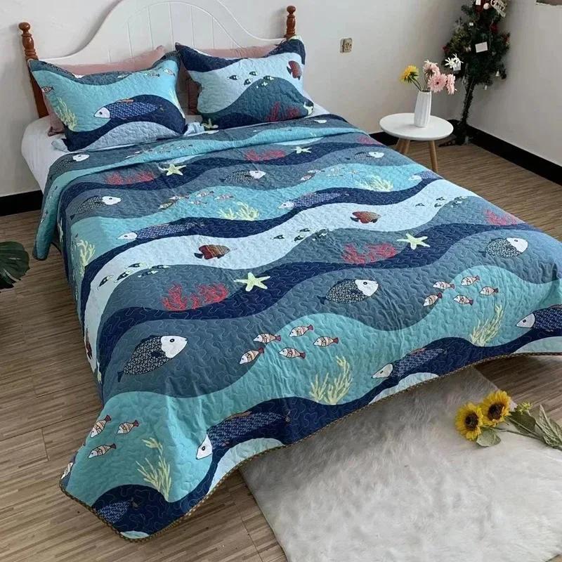Bohemian Style Bedspread On The Bed Plaid Stitch Blanket Double Bed Sheets Bedspreads for Bed Cover Mattress Topper Sofa Cover