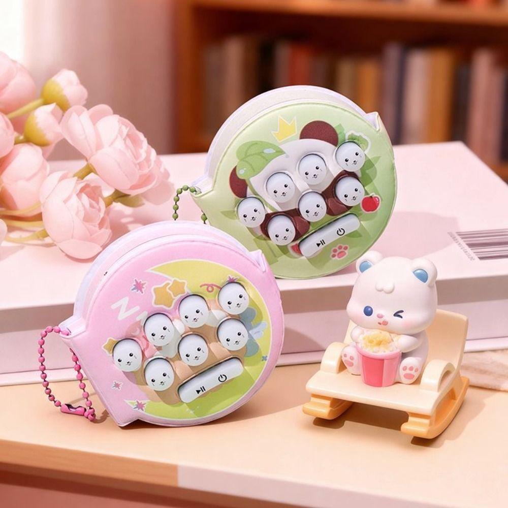 Multi-functional Music Notepad Keychain Bag Pendant Toy Key Ring Cartoon Notepad Pendant Game