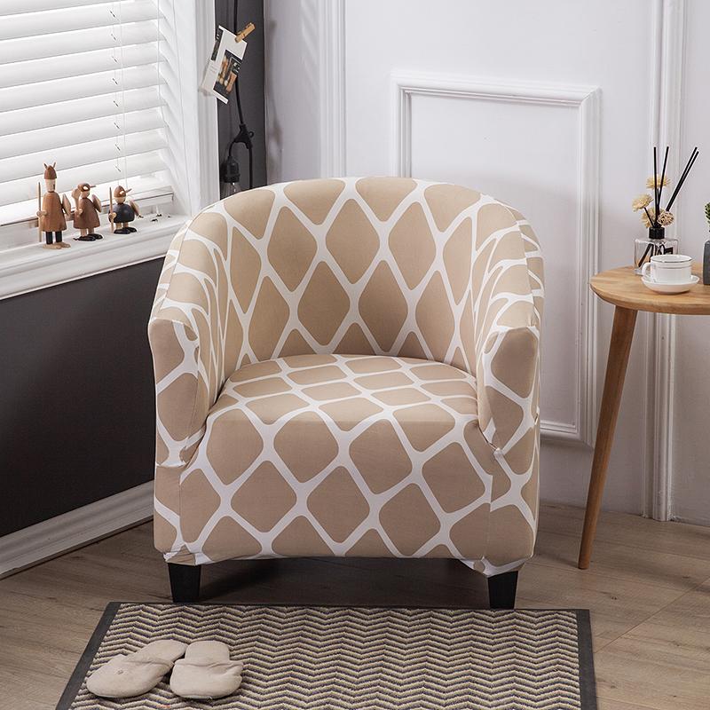 Club Chair Cover Small Sofa Skins Protector Single Seat Chair Cover Arm Chair Slipcovers For Dining Room Floral Printed