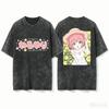 Toshinou Kyoko Yuru Yuri Front And Back Printed Crew Neck Short Sleeve T-shirt