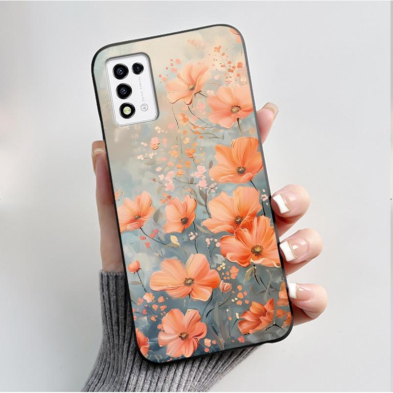 Phone Case For ZTE Libero 5G III A202ZT / Libero 5G II A103ZT Casing Fashion Butterfly Flower Black Soft TPU Case Silicone Cover
