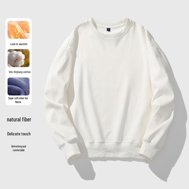 Heavyweight Unisex Drop Shoulder Hoodie with Custom Logo for High-End Winter Workwear Large
