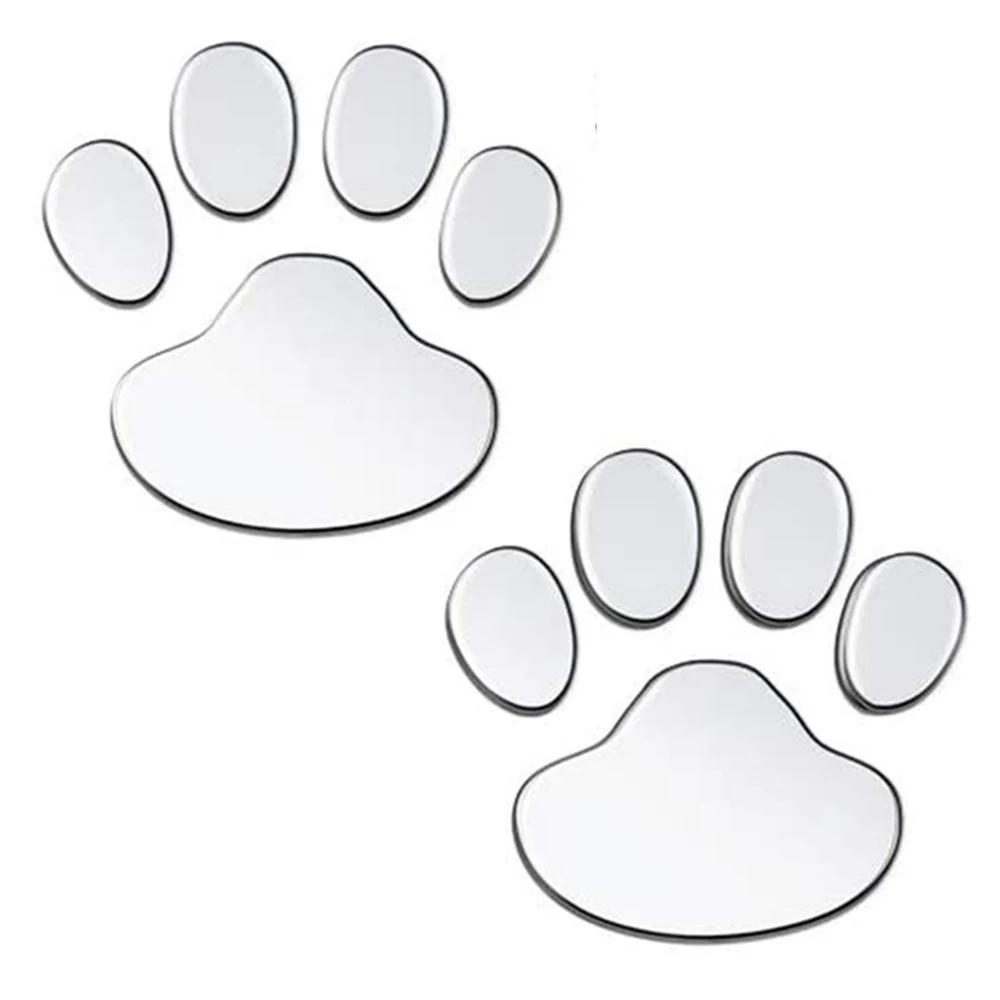 2Pcs Door Mirror PVC Bumper Windshield Decals Car Stickers Autos Window Decal Footprint Sticker