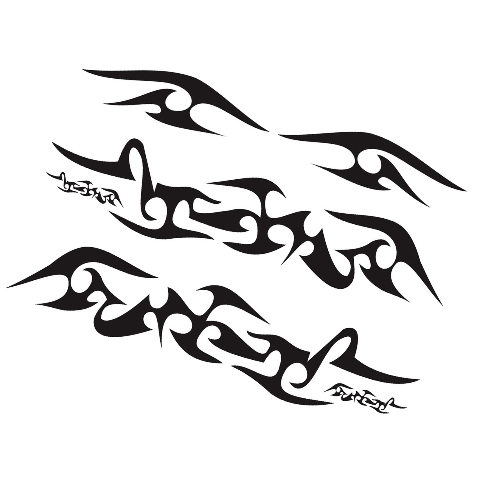 

4PCS Car Side Body Sticker Waterproof Self Adhesive Flame Graphics Decorative Auto Door Side Decal for Trucks SUVs RVs Yachts