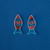 Colorful Ceramic Fish Buttons for DIY Clothing Accessories