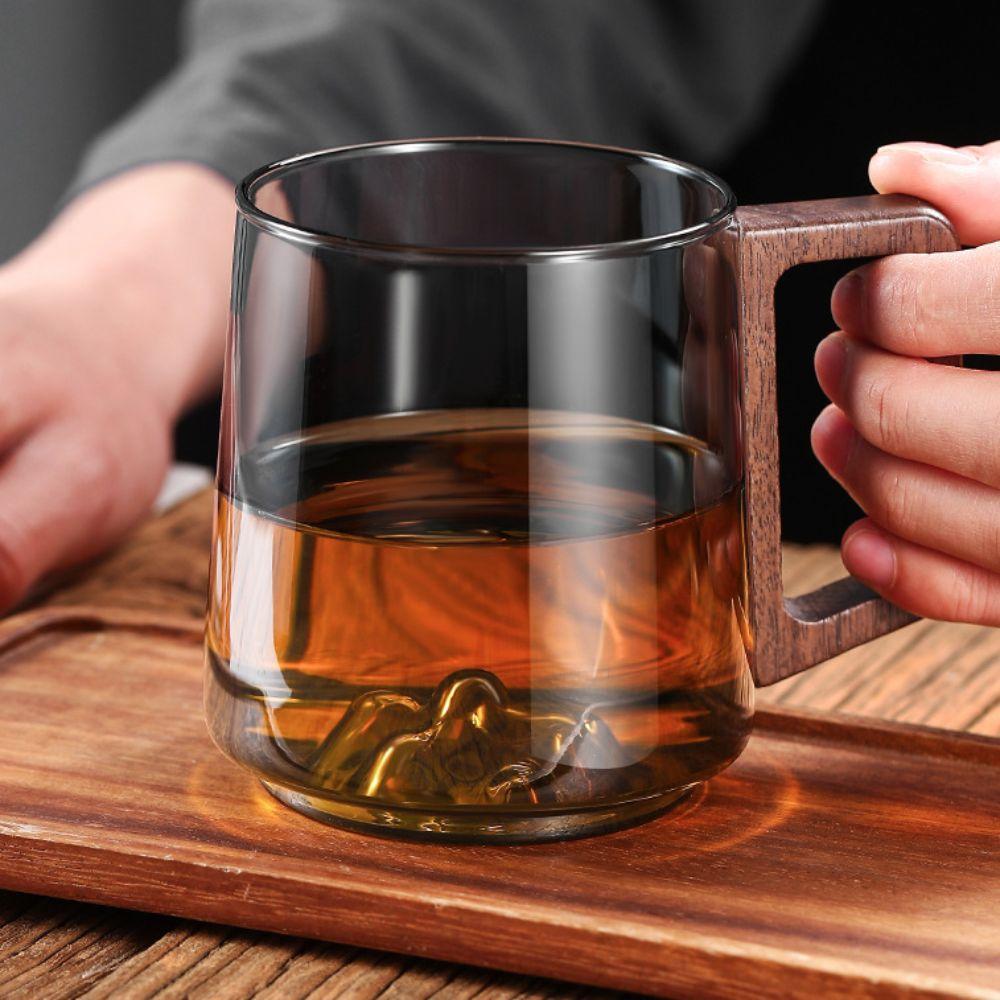 Internal Mountain Protrusion Water Drinking Cup Large Capacity Tea Cup Household Glass Cup  Gift