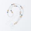 Imitation Stone Blue and Yellow Acrylic Beaded Mobile Phone Chain Multi-purpose Long Messenger Neck Mobile Phone Lanyard Pendant