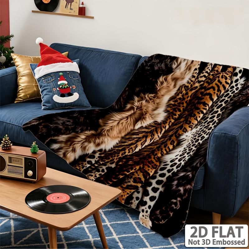 Coperta decorativa con stampa animalier per divano, letto, soggiorno e decorazione della casa