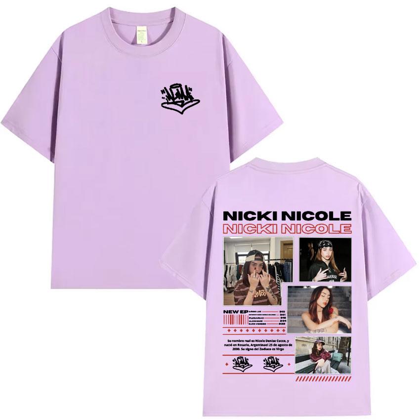Nicki Nicole Fashion T Shirts Harajuku High Quality Tee ONeck Short Sleeve Cotton Mens Woman Cozy TShirts Gift Tops Streetwear