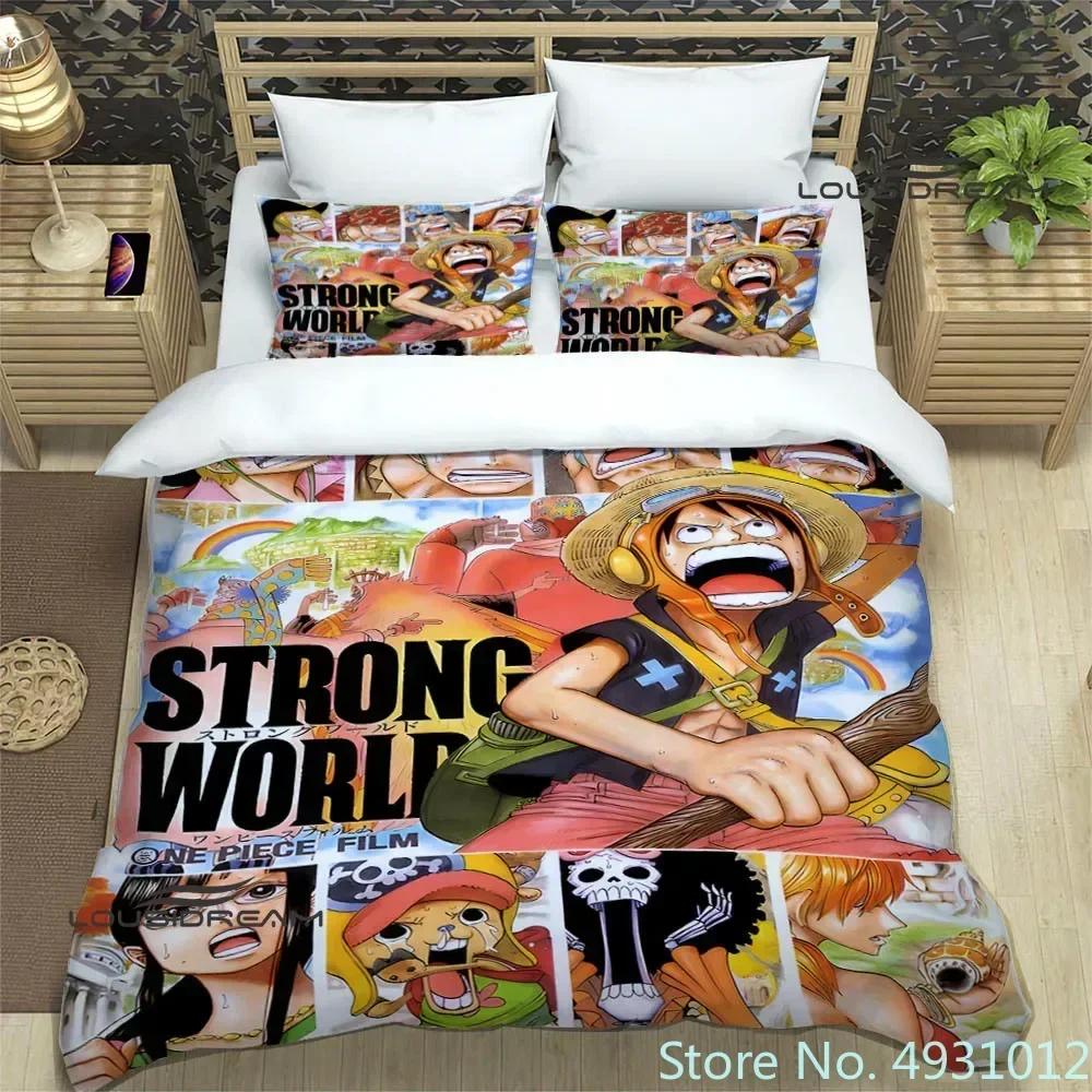Cartoon One-Piece Bedding Sets Exquisite Supplies Pillowcase Anime Bedclothes 3D Printed Kids Adult Quilt Duvet Cover Gift