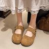 Fashion Shoes Slippers Casual Slipers Women Cover Toe Slides Increased Internal Luxury 2025 Retro Slippers Casual Shoes Increased Intern