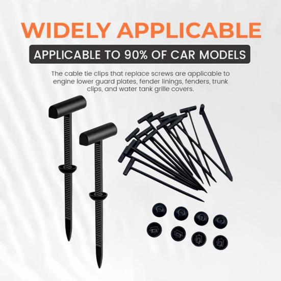 Heavy Duty Nylon Zip Ties Self-Locking Cable Ties for Automotive Repair Multi-Purpose Fasteners for Home & Outdoor Use