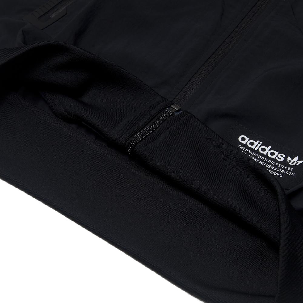 Adidas Originals Buchstaben Logo Print Mode Reißverschluss Bequeme Strickjacke Herrenjacken Schwarz BS2574