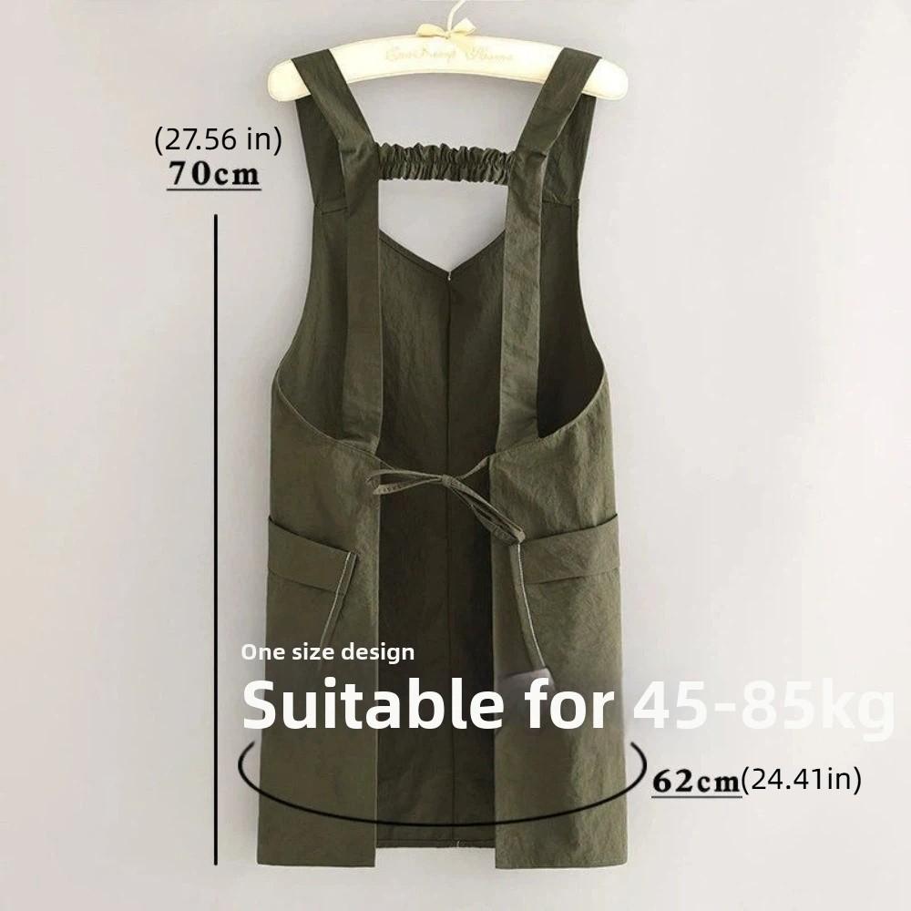 Waterproof Kitchen Apron Anti-Stain Vest-Style Apron Work Clothes Adult Apron Restaurant