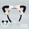 Lolita Hair Accessories Pearl Cat Ear Headband a Handmade Fashion Accessory Bow Pearl Headgear Hair Accessories