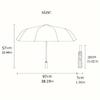 1 Automatic Open/Close Windproof Umbrella with Self-Spinning Mechanism - Elegant Red/Pink/Gray/Black/White Floral Pattern, Lig