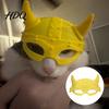 Soft Cat Face Protector 3D Printed Masque Funny Viking Pet Guard for Cats Shield Masquerade Cosplay Costume Halloween Party Accessories