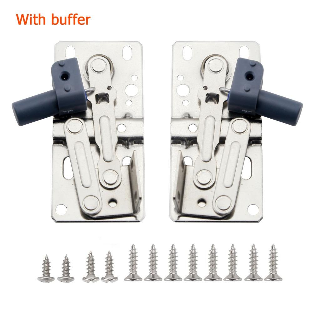 Down Sink Self-Closing Cabinet Hinges Heavy Duty Stainless Steel Pivot Hinge 45 Degree Tilt Rustproof Tip-Out Hinges Sink Drawer