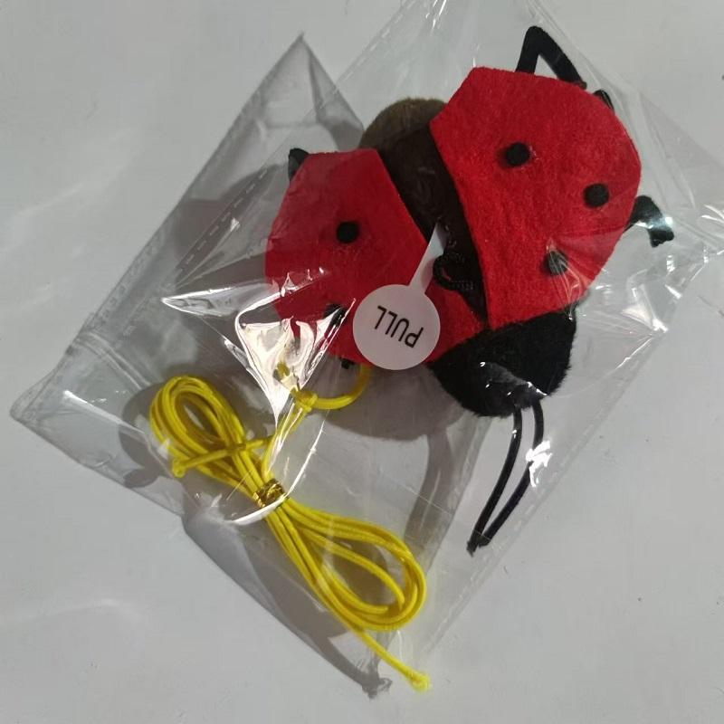 Cat Teaser Stick Interactive Funny Insect Kitten Toy Self High Cat Playing Speaky Teaser Wand Toy Replaceable Head Cat Supplies