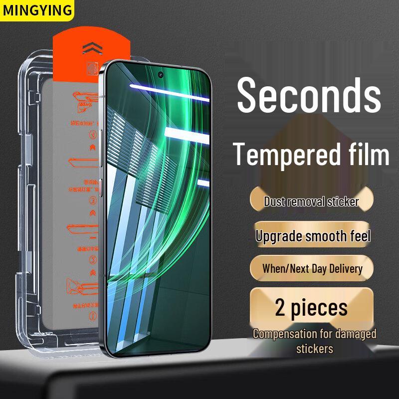 Realme HD Tempered Glass Screen Protectors with Easy Application Kit