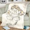 Cozy Flannel Blanket "ONE PIECE" Print Warm for Home Bedrooms, Sofas, Beds, Chairs, Picnics, Travel