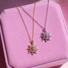 Opal Necklace Vintage Dopamine Barbie Necklace Opal Pendant Micro Zircon Pendant