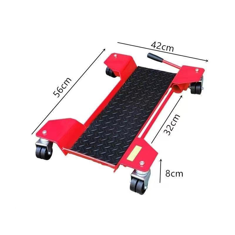 Motorcycle Repair Mover Steel Plate Moto Moving Bearing Tool Universal Wheel Moving Wheel,Maximum Load 300 Kg