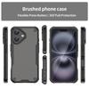 For iPhone 16 Case iPhone 16e 16 Cover TPU Border Durable Matte Bumper Protective Phone Cases For iPhone 16 Pro Max Plus Funda