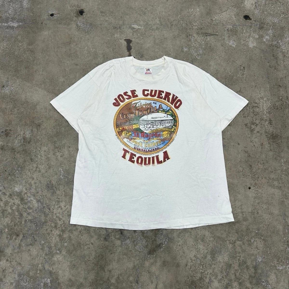 94  Vintage Jose Cuervo White T-Shirt Promo Size XL M