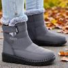 Dicke Damen-Winter-Schneestiefel mit Plateau und Plus-Samt