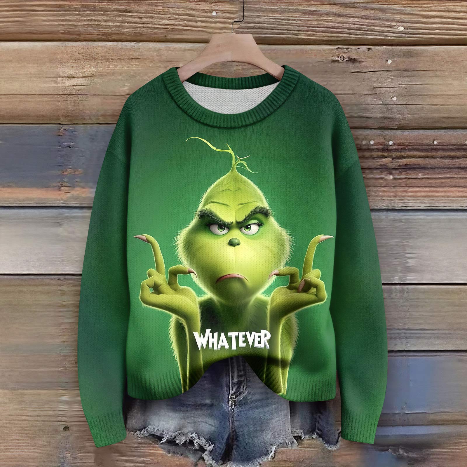 

Пуловеры с длинным рукавом для женщин, с круглым вырезом, повседневные, милые, с принтом, вязаные, оверсайз L