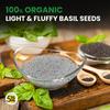 5:15PM Organic Sabja Seeds 250g | Organic Basil Seeds for Eating | Tukmaria, Basil Seed 250 gms |Sabja Seed