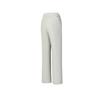 Fila A.P. Series Comfortable Warm Soft Mid-Rise Knitted Sports Pants Women Bottoms Cold-White Gray A11W511612F-GY