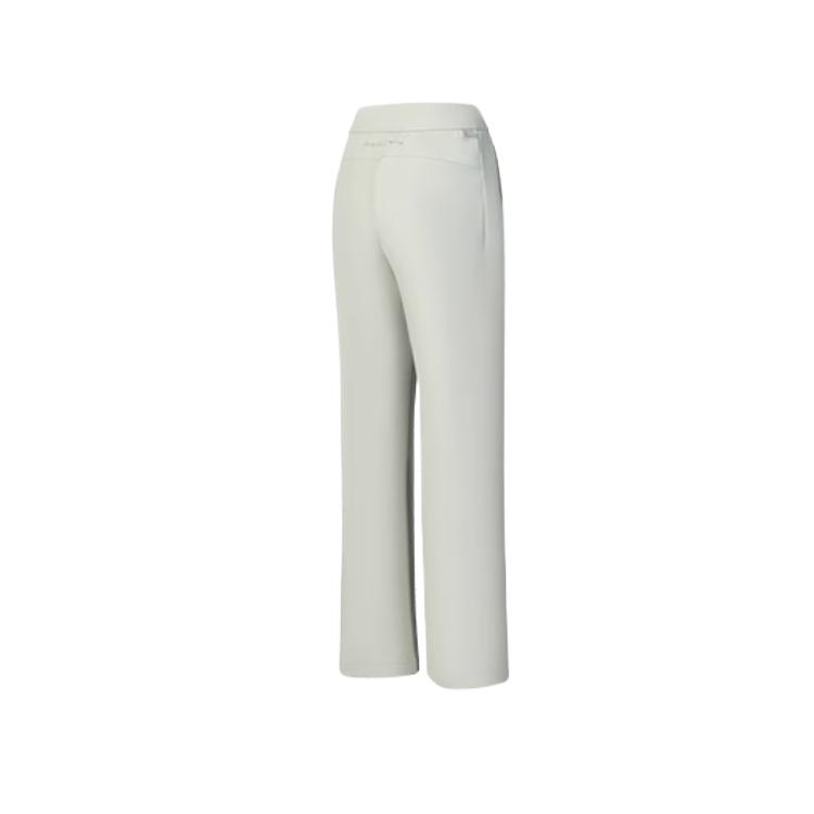 Fila A.P. Series Comfortable Warm Soft Mid-Rise Knitted Sports Pants Women Bottoms Cold-White Gray A11W511612F-GY