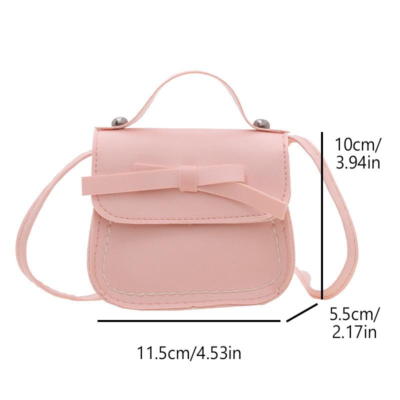 Fashion Small Purse Hand Bag For Little Girls Toddler Kids Cute Bow Messenger Bag Crossbody Bag Coin Wallet Single Shoulder Bag