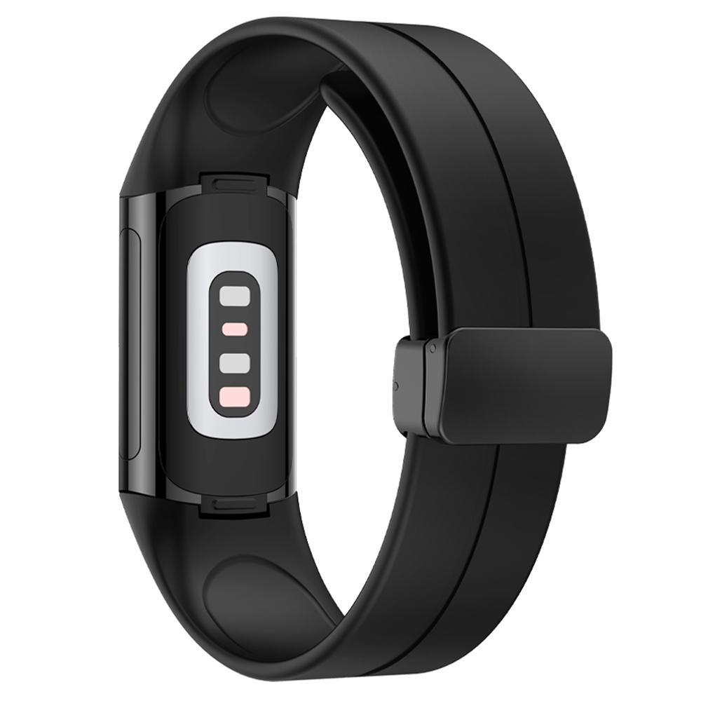 Pro Fitbit Charge 5/Charge 6 Řemínek k hodinkám Magnetický silikonový pásek
