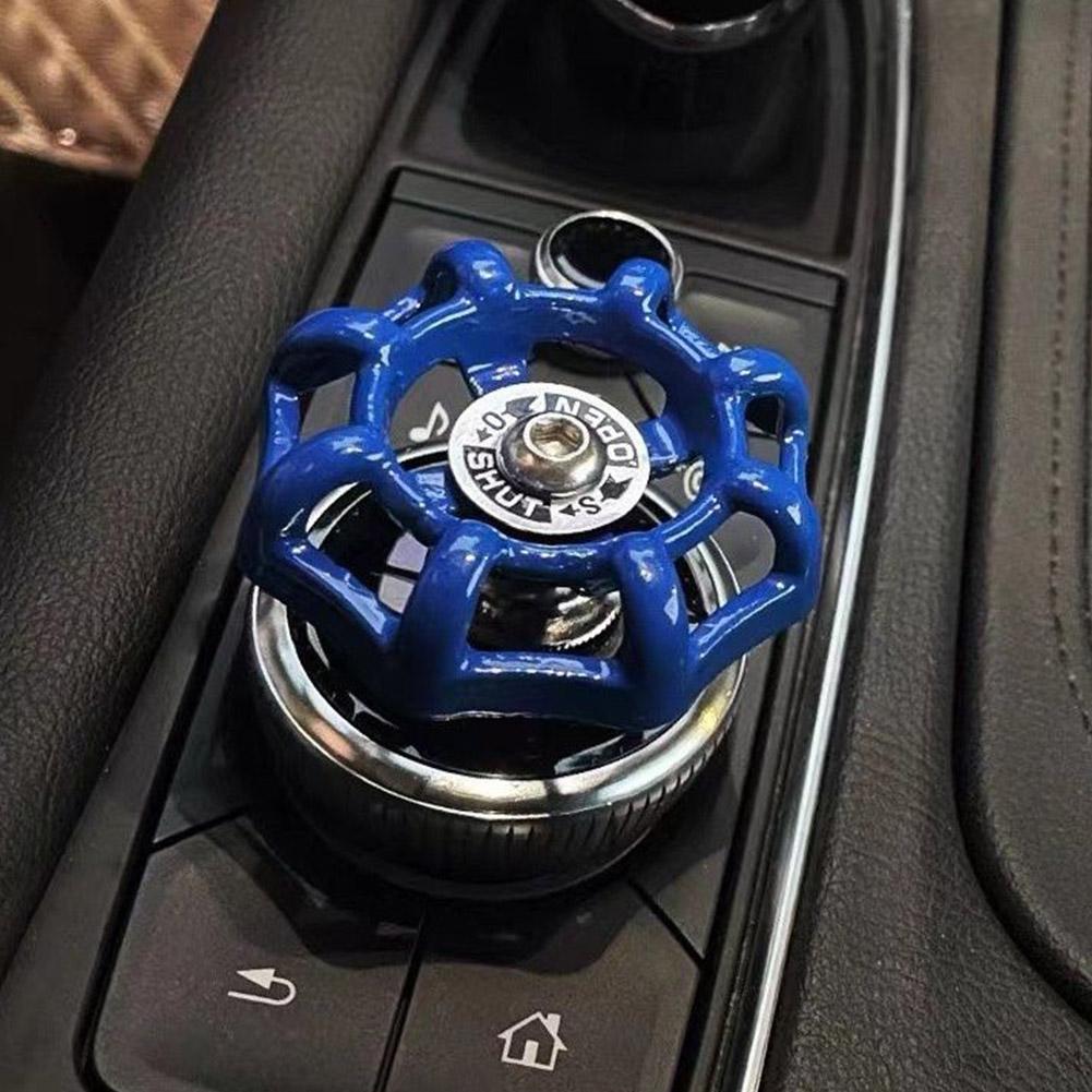 Fun Car Center Valve Decoration Car Interior Shift Knob Cover Gear Industrial Valve Switch Sticker Car Ornament