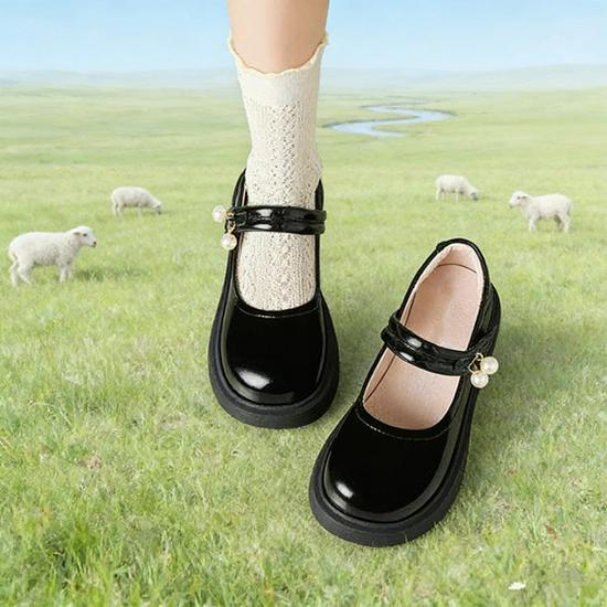 Children's Stage Performance Leather Shoes: Princess, Page Boy, Hosting, Choir Options In Red, White, Black.