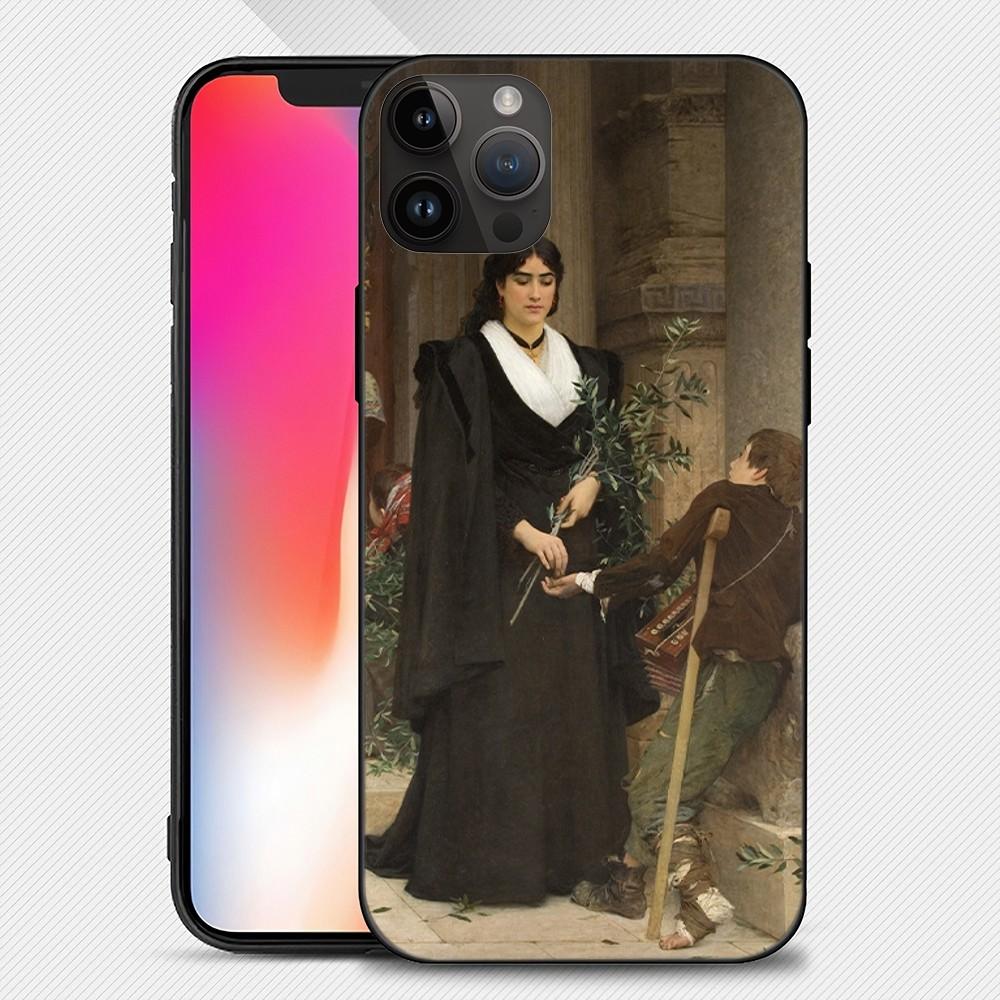 Pierre Auguste Cot Art Phone Case Iphone15 14 13 12 11 Pro Max Mini X 7 8 Soft Case