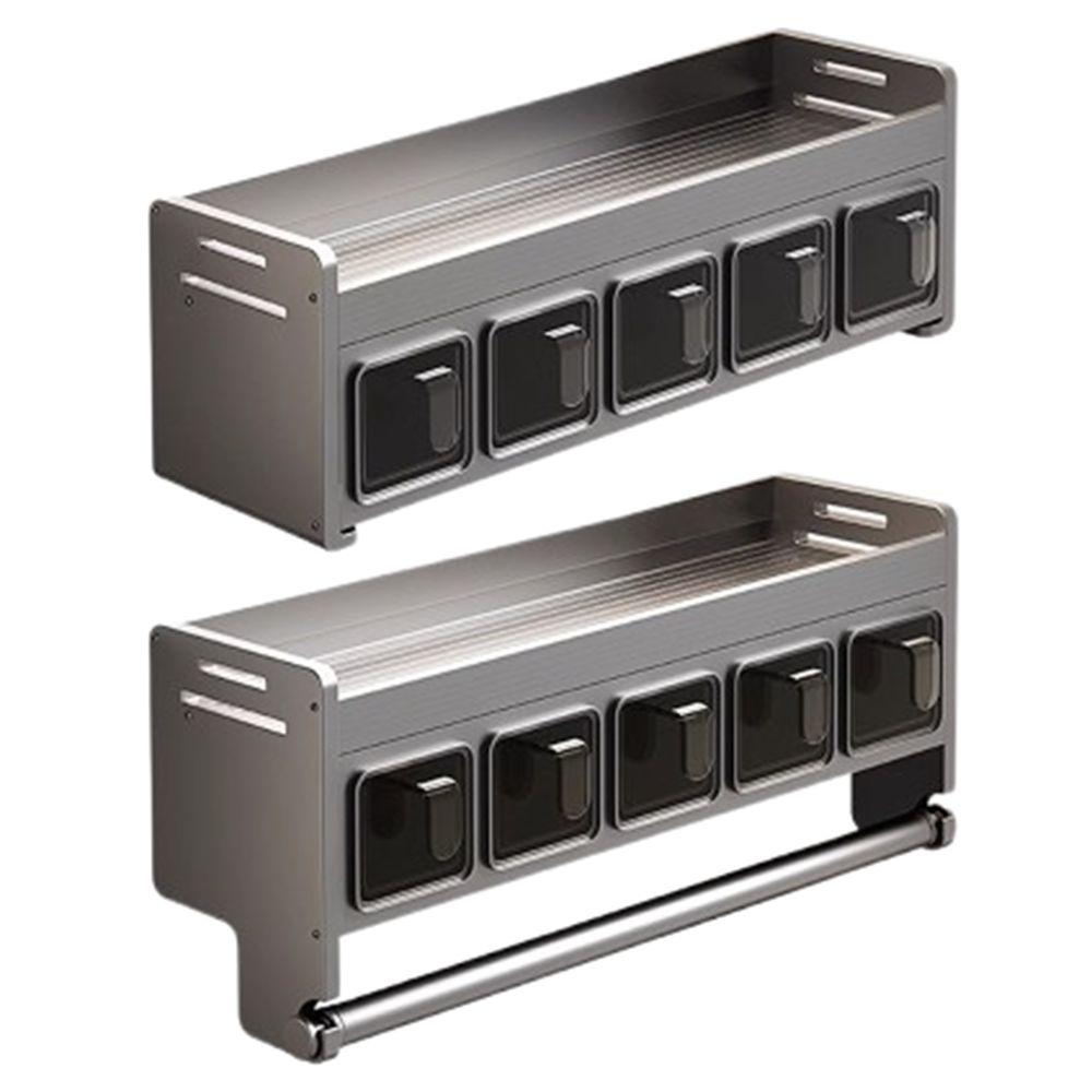 Waterproof Seasoning Box Rack Multifunctional Spice Jars Rack Simple Condiment Organizer  Household